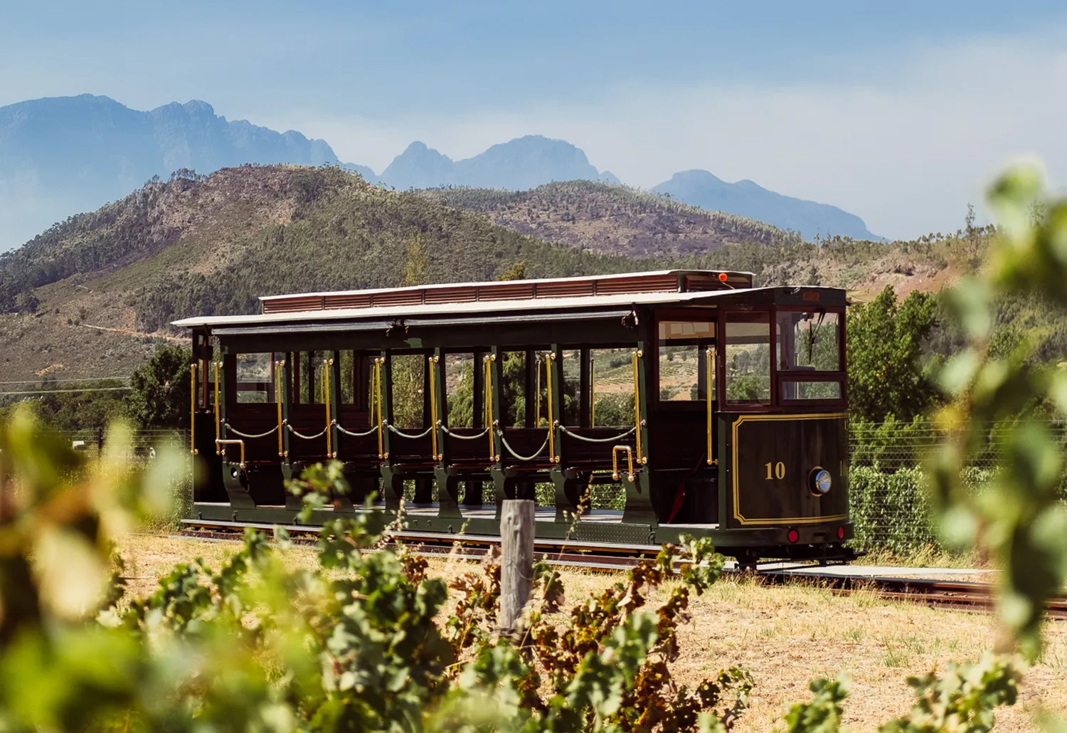 winetram train - Franschhoek Wine Tram